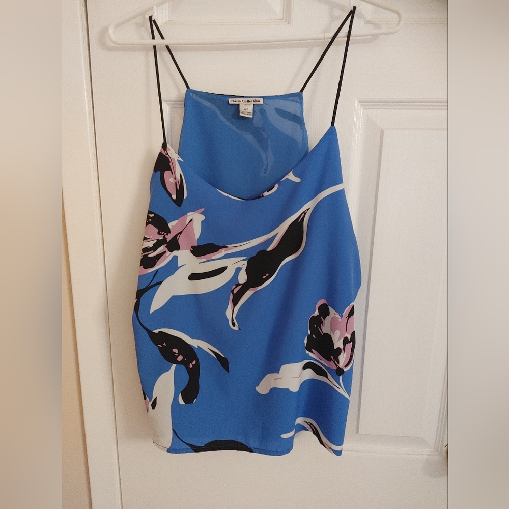 Abstract Blue Tank Top